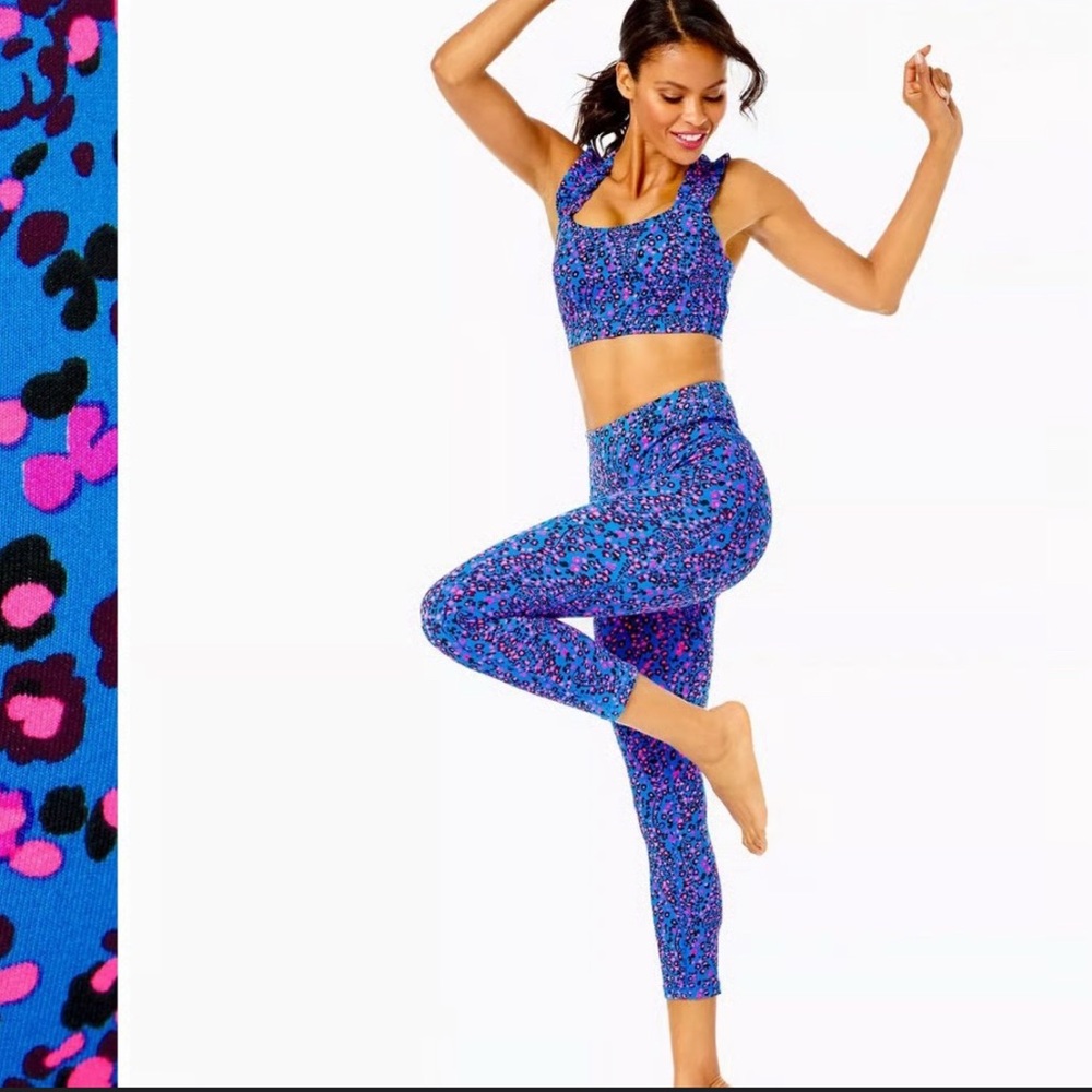 Lilly Pulitzer Luxletic Weekender High Rise Midi Leggings XS - Picture 5 of 7